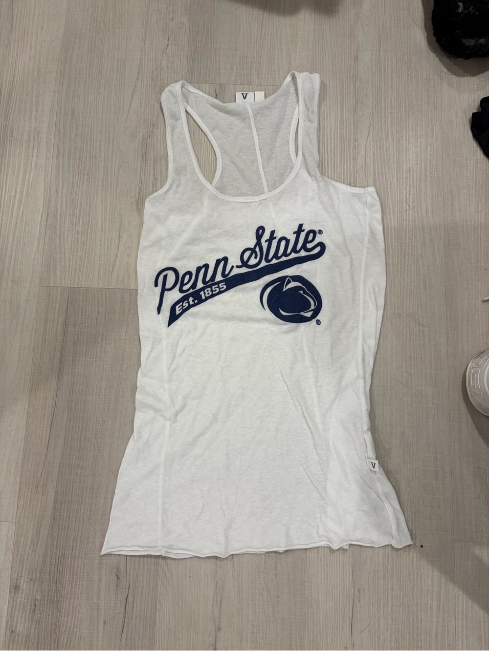 Penn State White Racerback Tank Top
